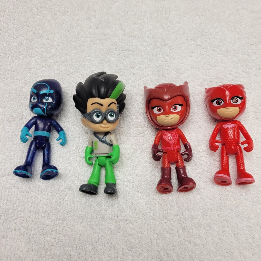 Disney PJ Masks 3.5" action figures Night Ninja - Romeo -‎ Owlette by Just Play